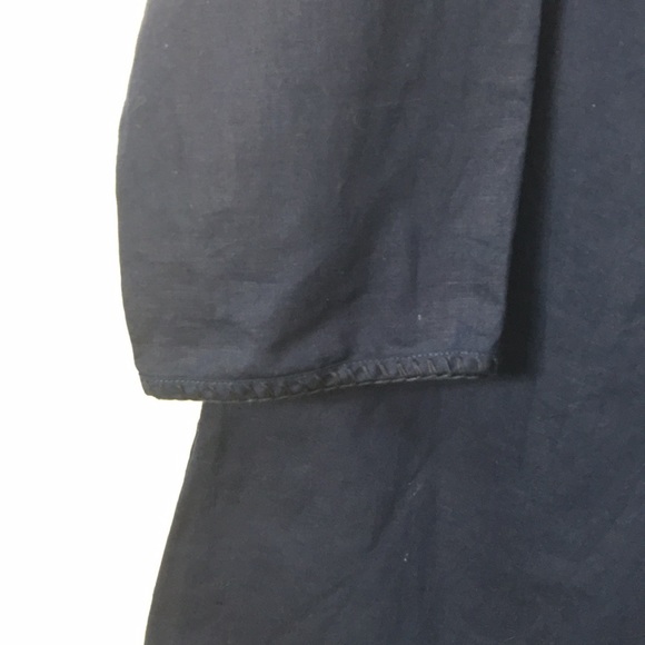 Lands’ End Navy Beach Swimsuit Cover Up  3/4 Sleeves Size M Like-NEW Condition - Picture 4 of 8